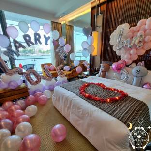 Romantic Proposal Balloon Set-up (Helium Arch Design)