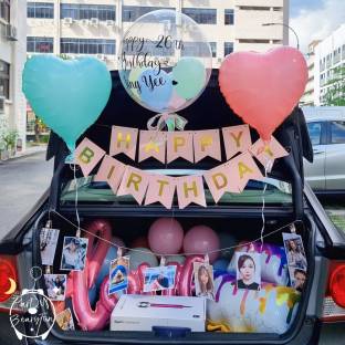 Car Boot Birthday Balloon Set-up